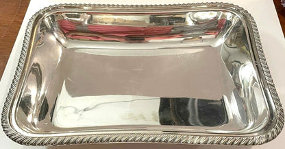 Silver plated serving tray - 11 inches x 8 inches - Pre Loved Silver plated serving tray - 11 inches x 8 inches - Pre Loved