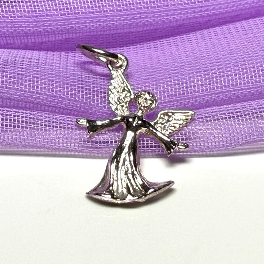 Small Angel Charm Sterling Silver Charm