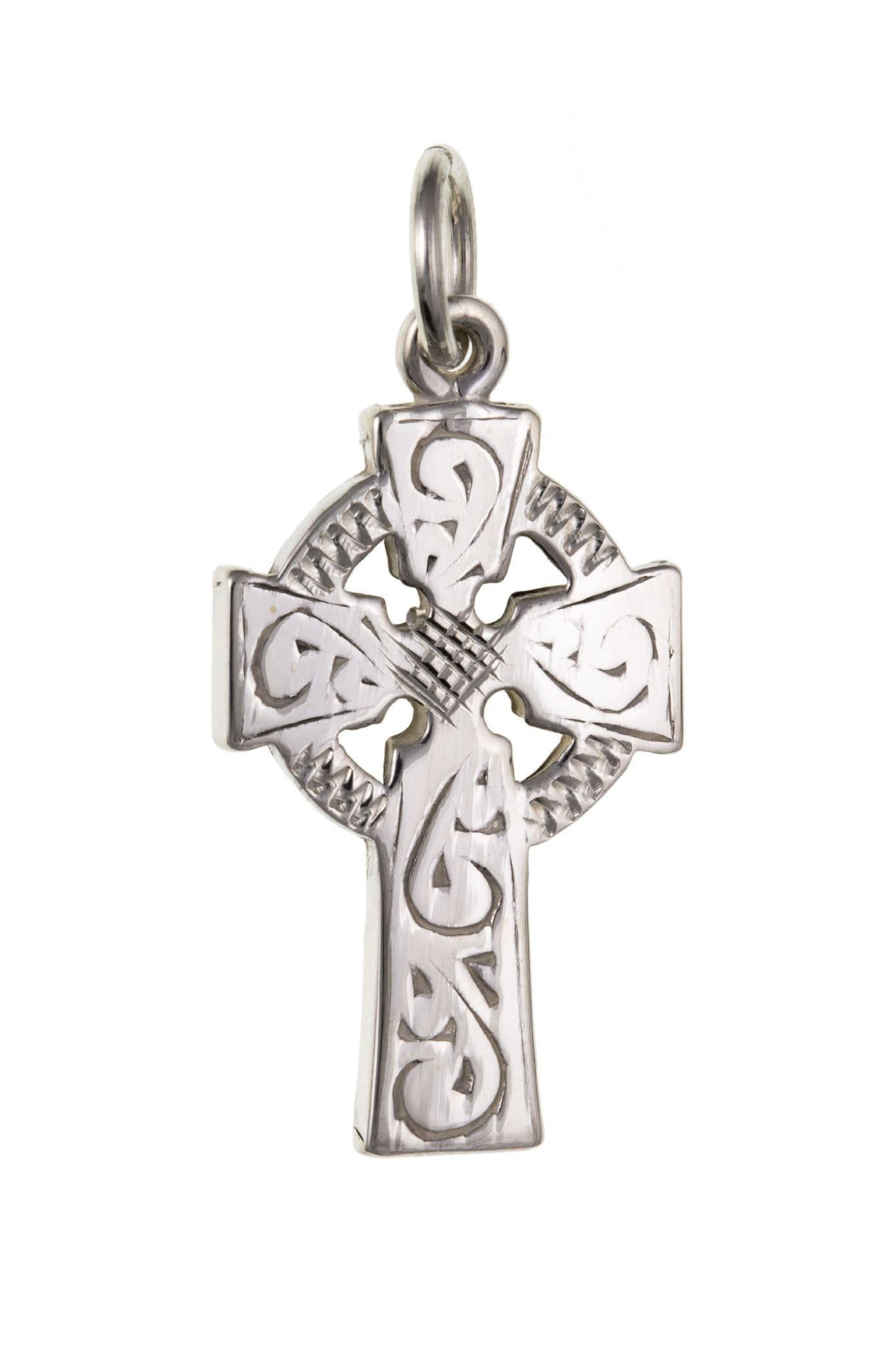 Solid Sterling Silver Celtic Cross Including Chain