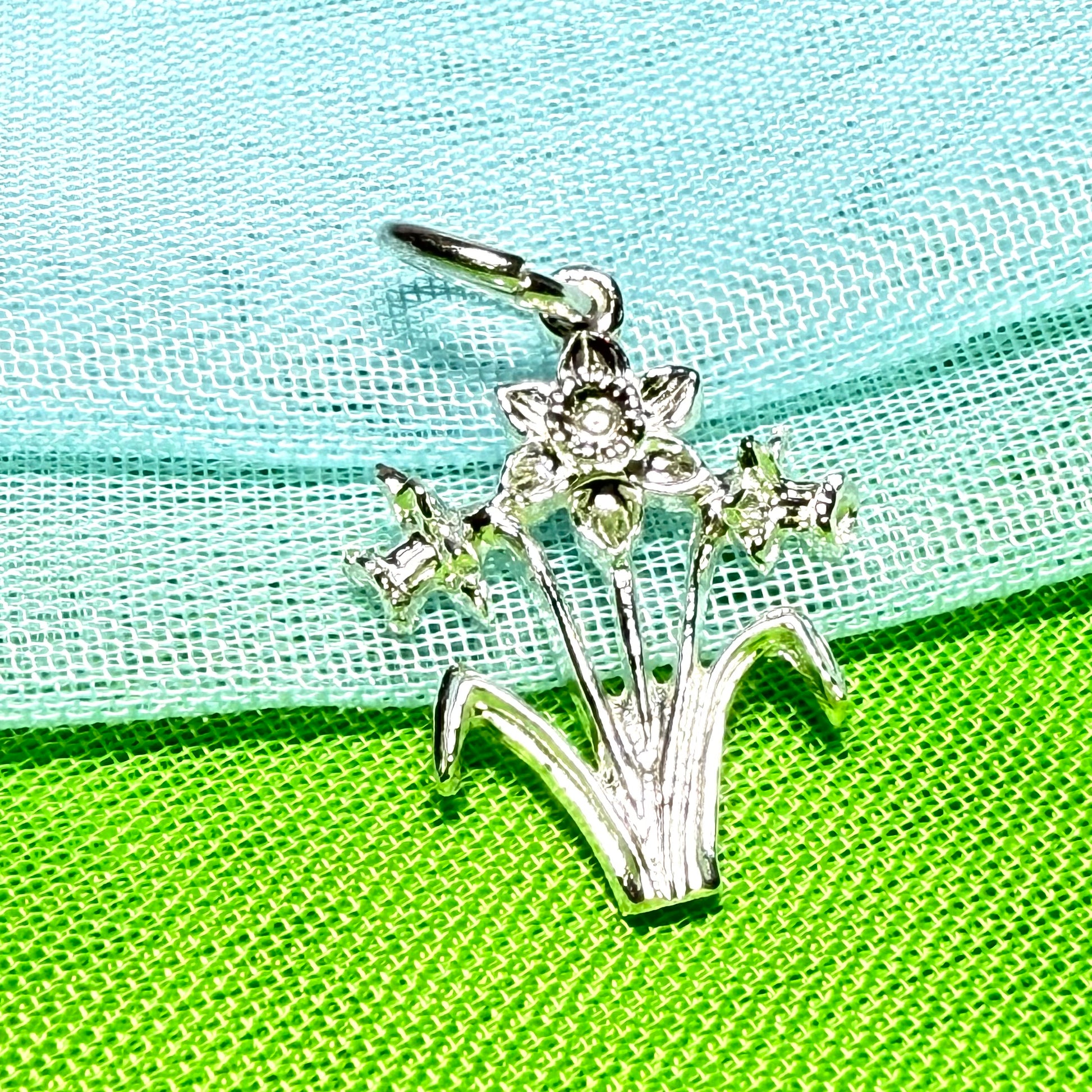 Daffodil Charm Sterling Silver