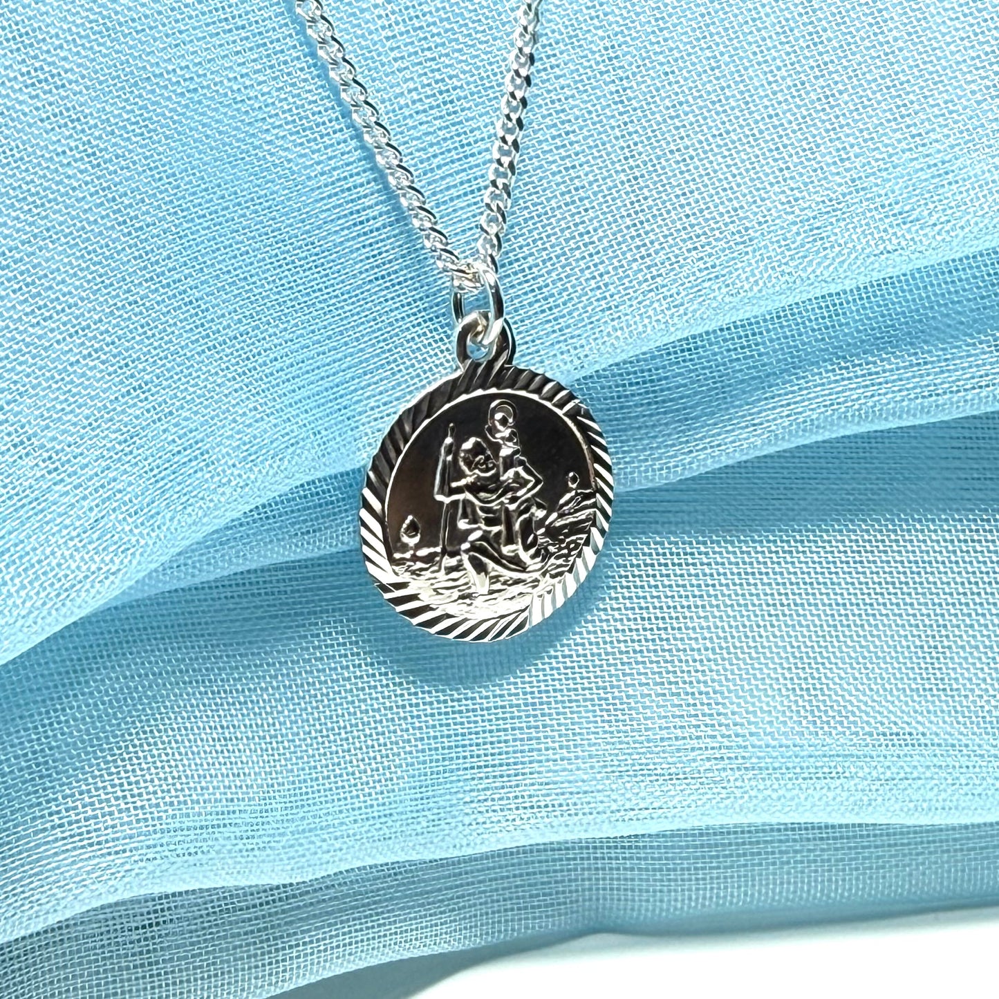 Silver St. Christopher Including Chain 16 mm