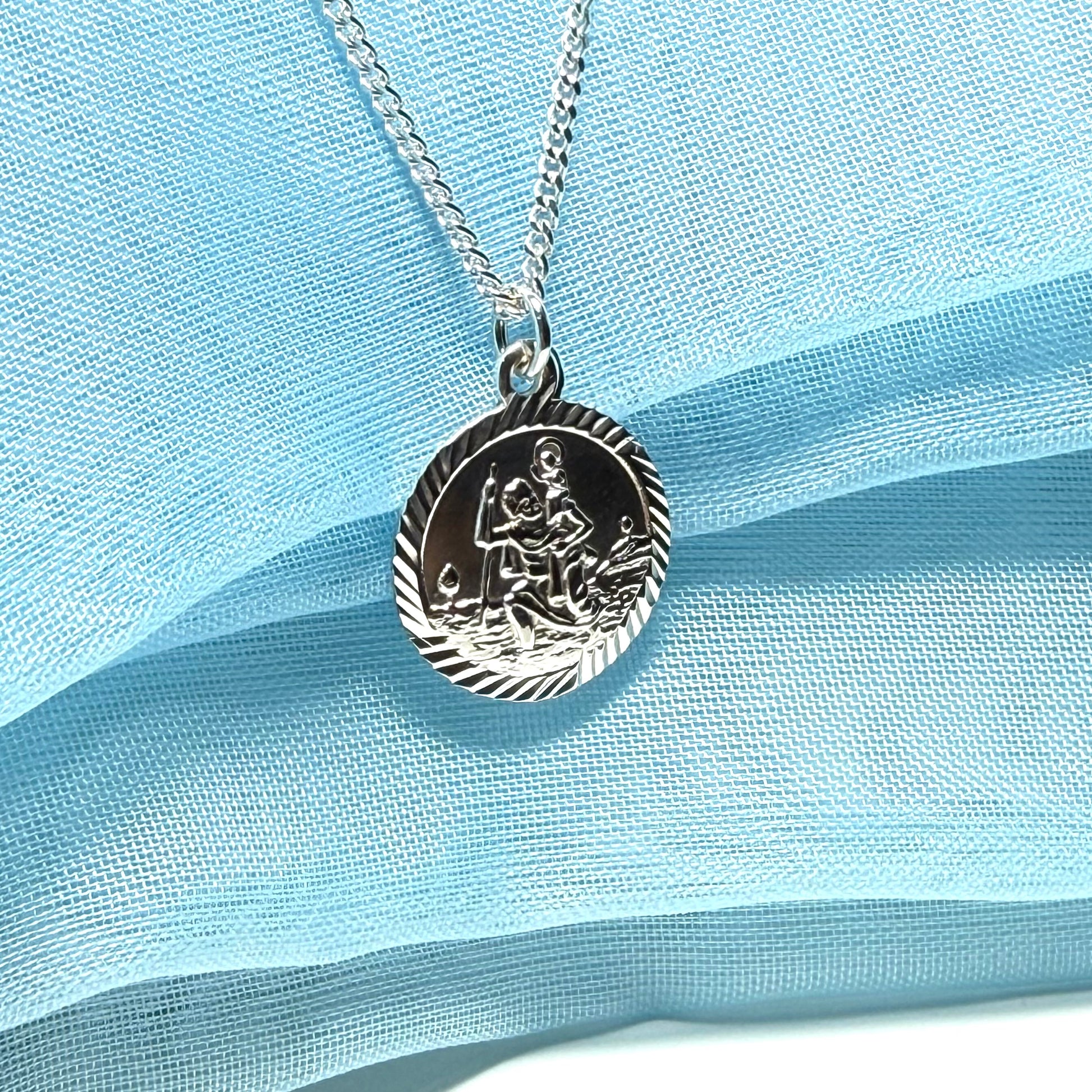Silver St. Christopher Including Chain 16 mm