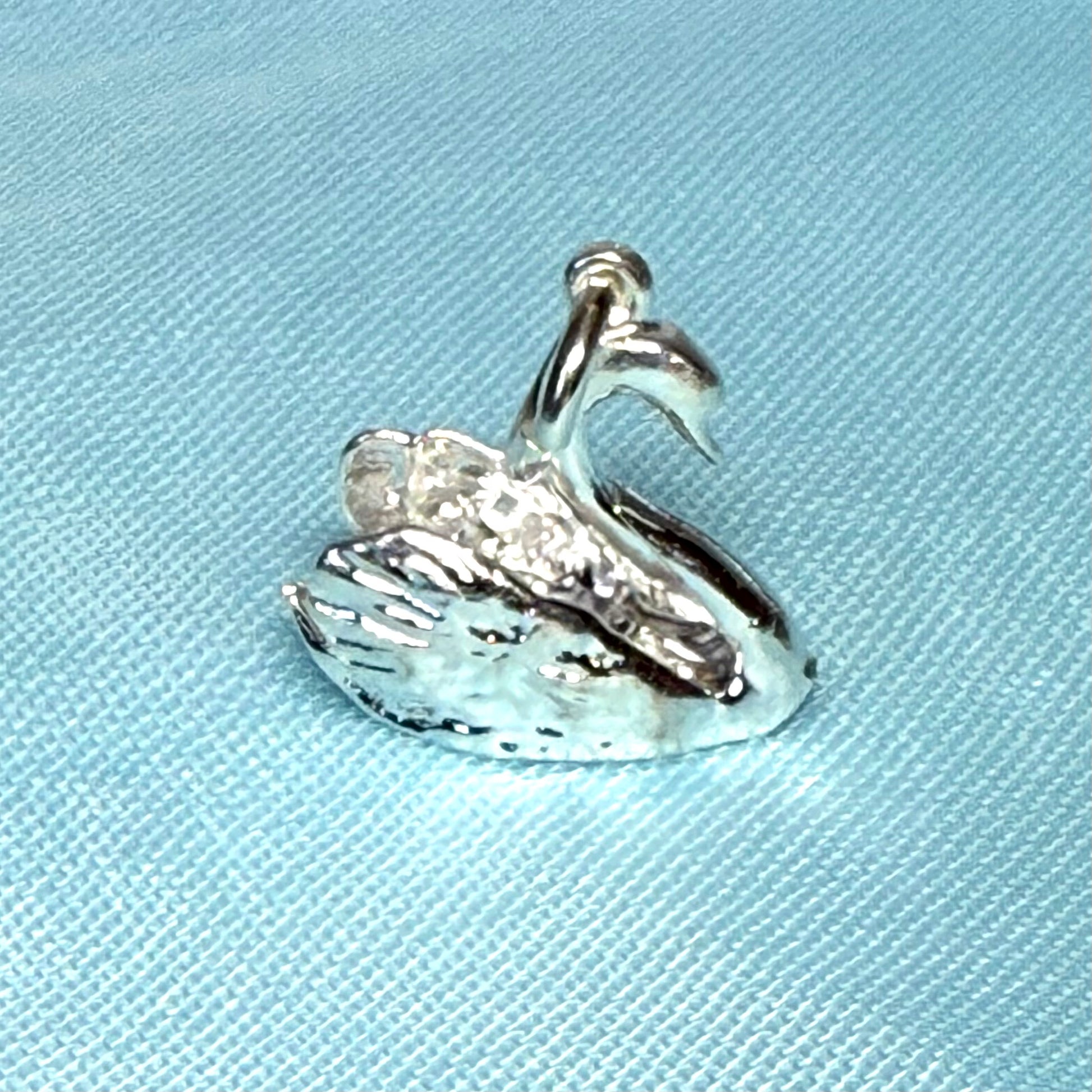 Swan Charm Sterling Silver Charm