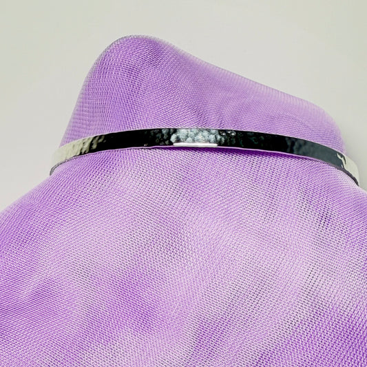 Solid sterling silver hammered patterned slave bangle