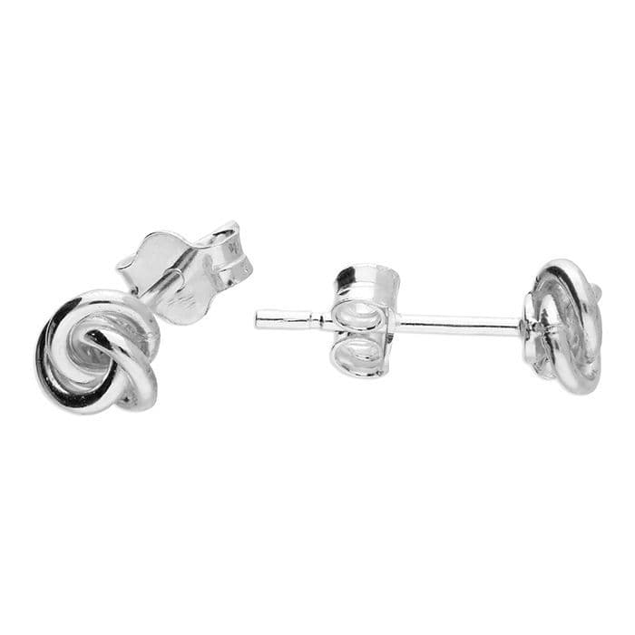 Sterling Silver Knot Stud Earrings