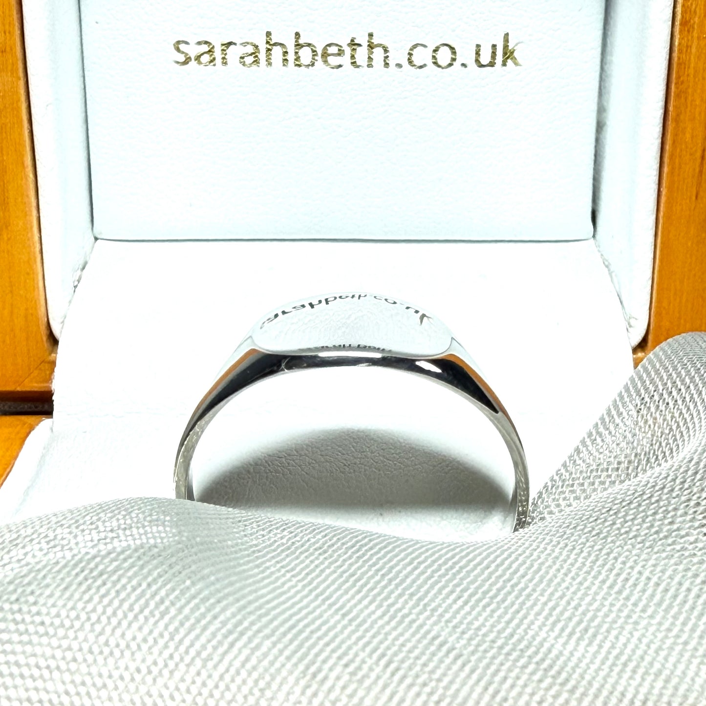 Sterling Silver men’s rounded square signet ring