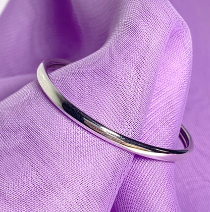 Sterling silver baby's torque bangle