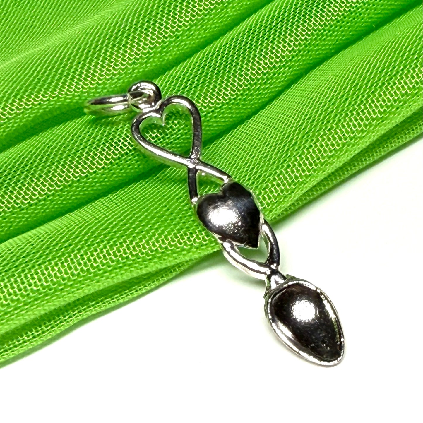 Love Spoon Necklace Sterling Silver Charm