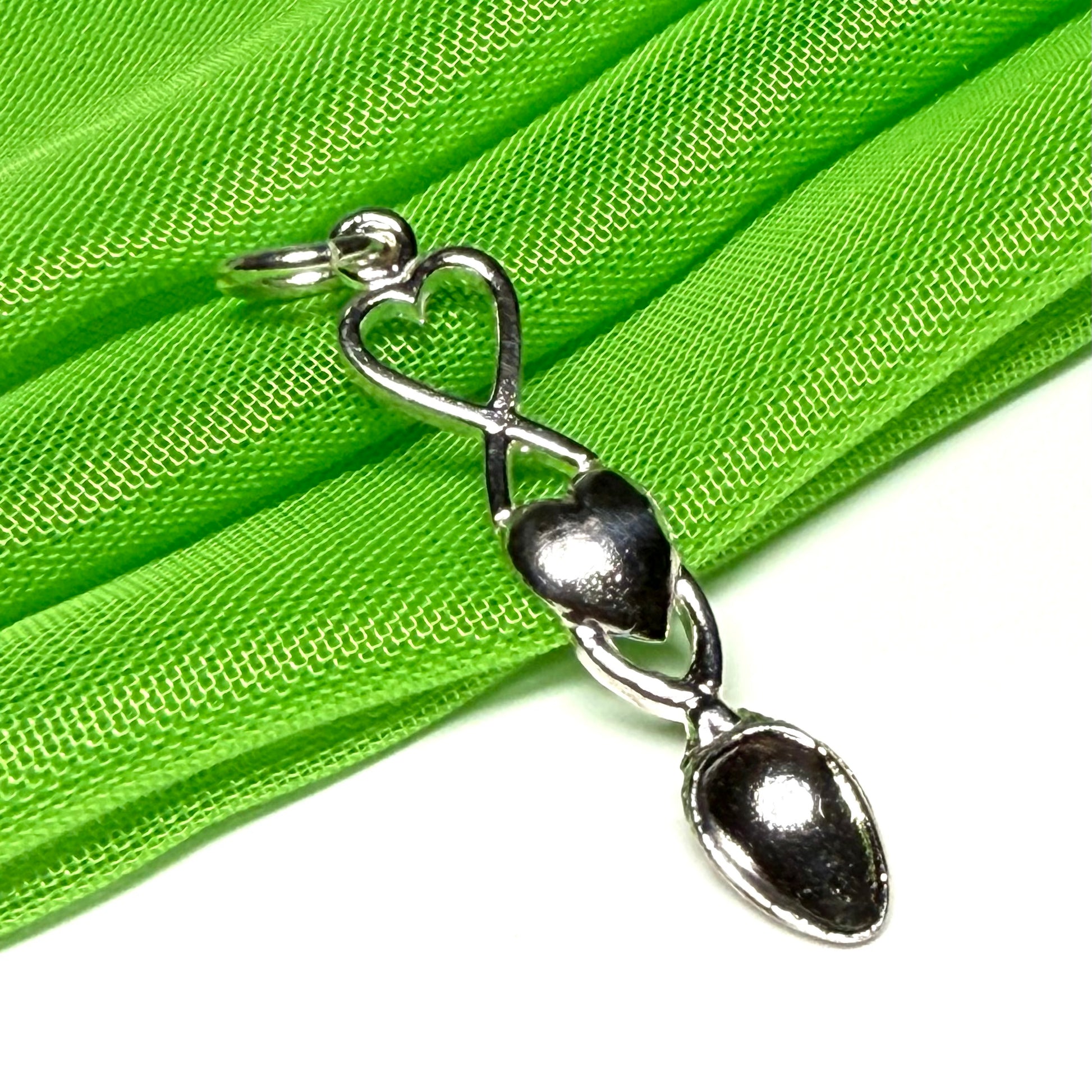 Love Spoon Necklace Sterling Silver Charm