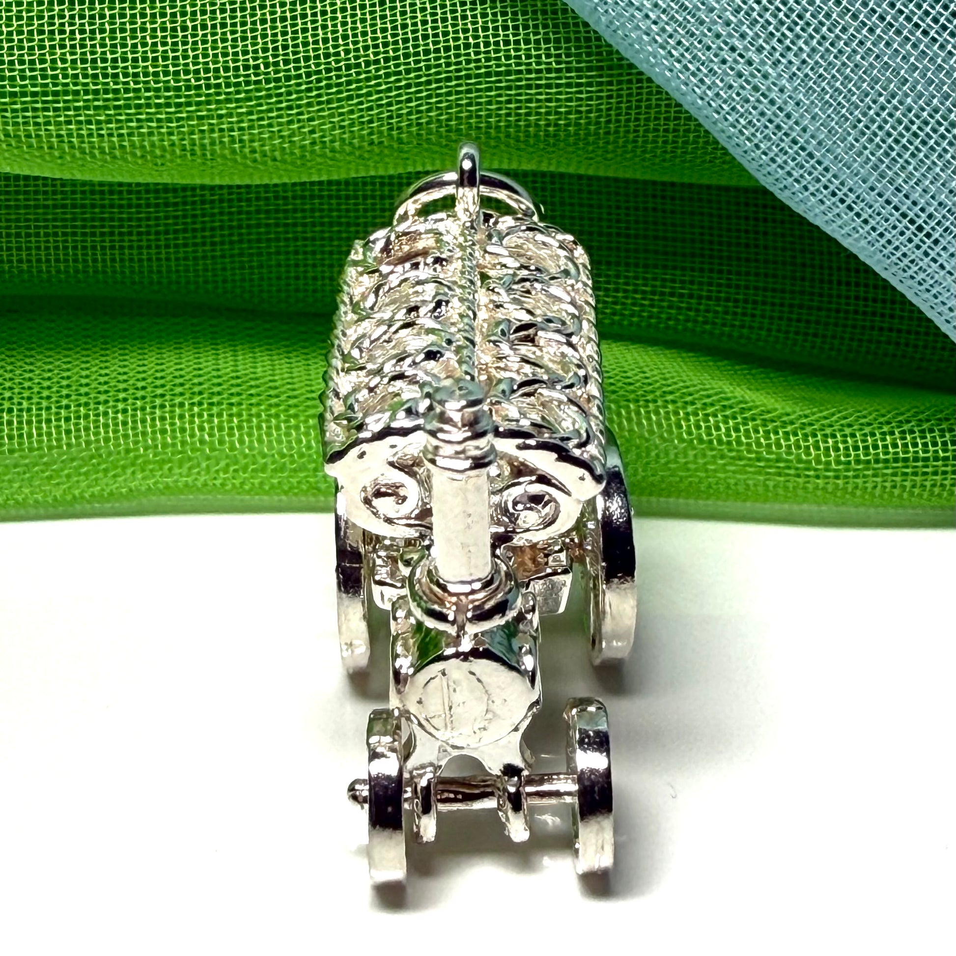 Traction Engine Charm Sterling Silver