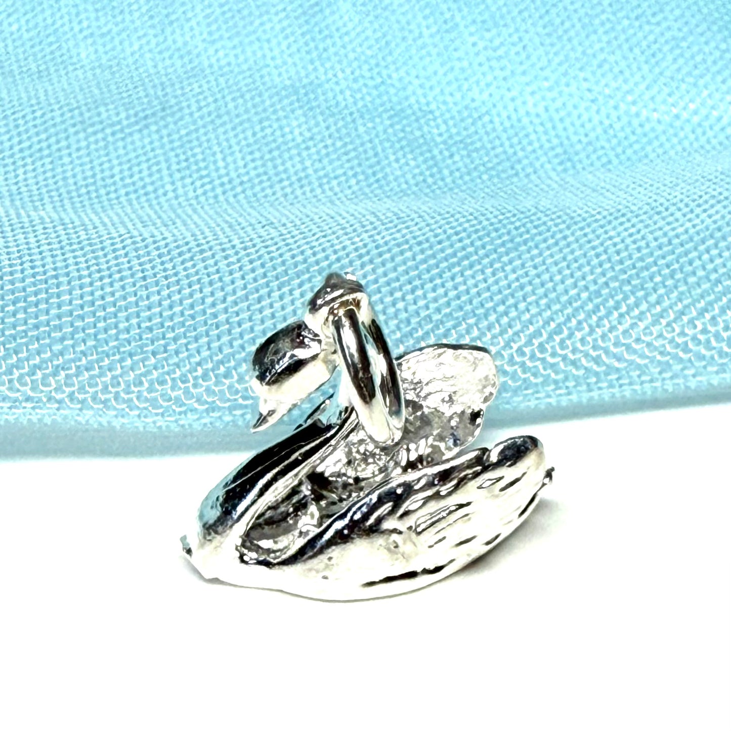 Swan Charm Sterling Silver Charm