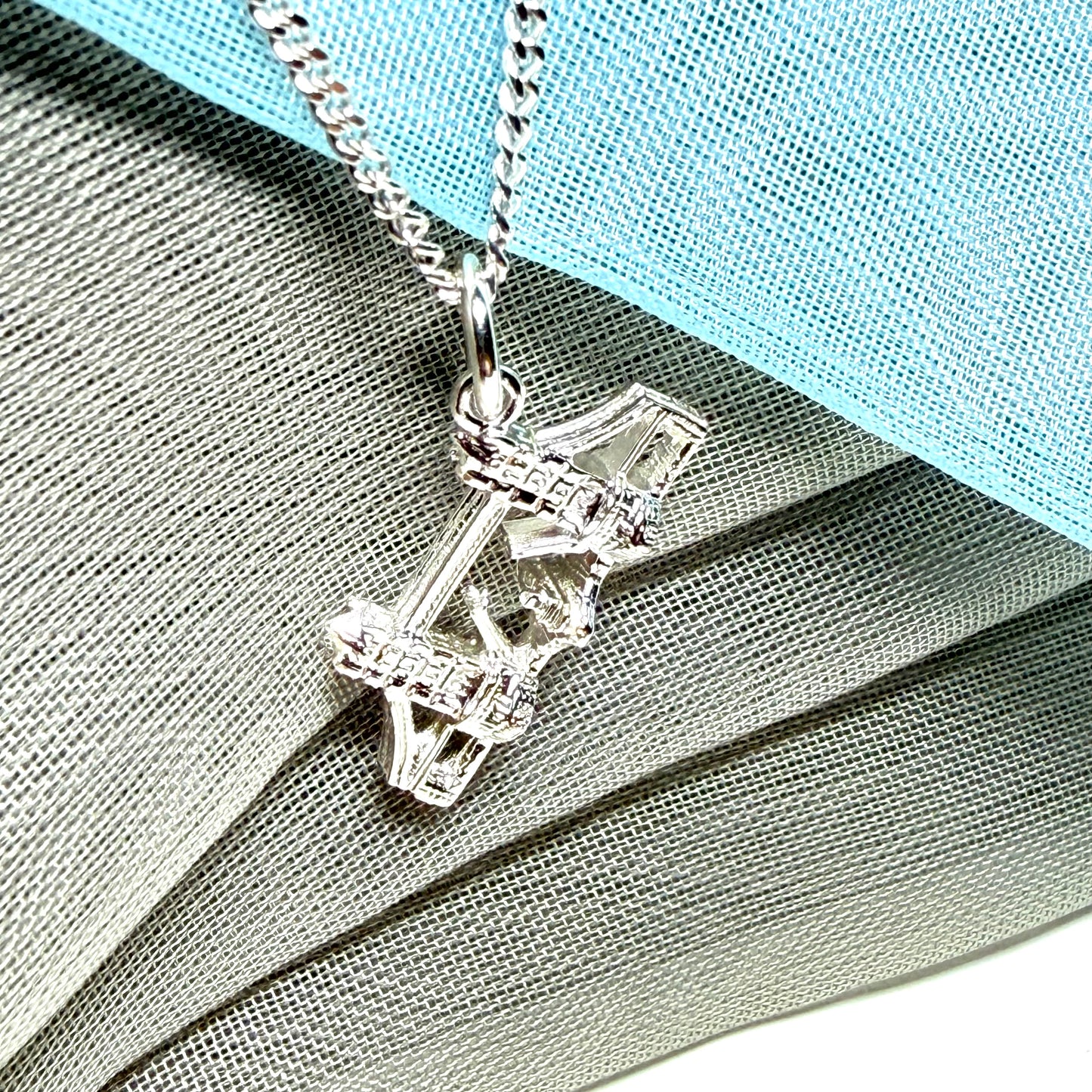 Tower Bridge London Necklace Sterling Silver Charm Pendant