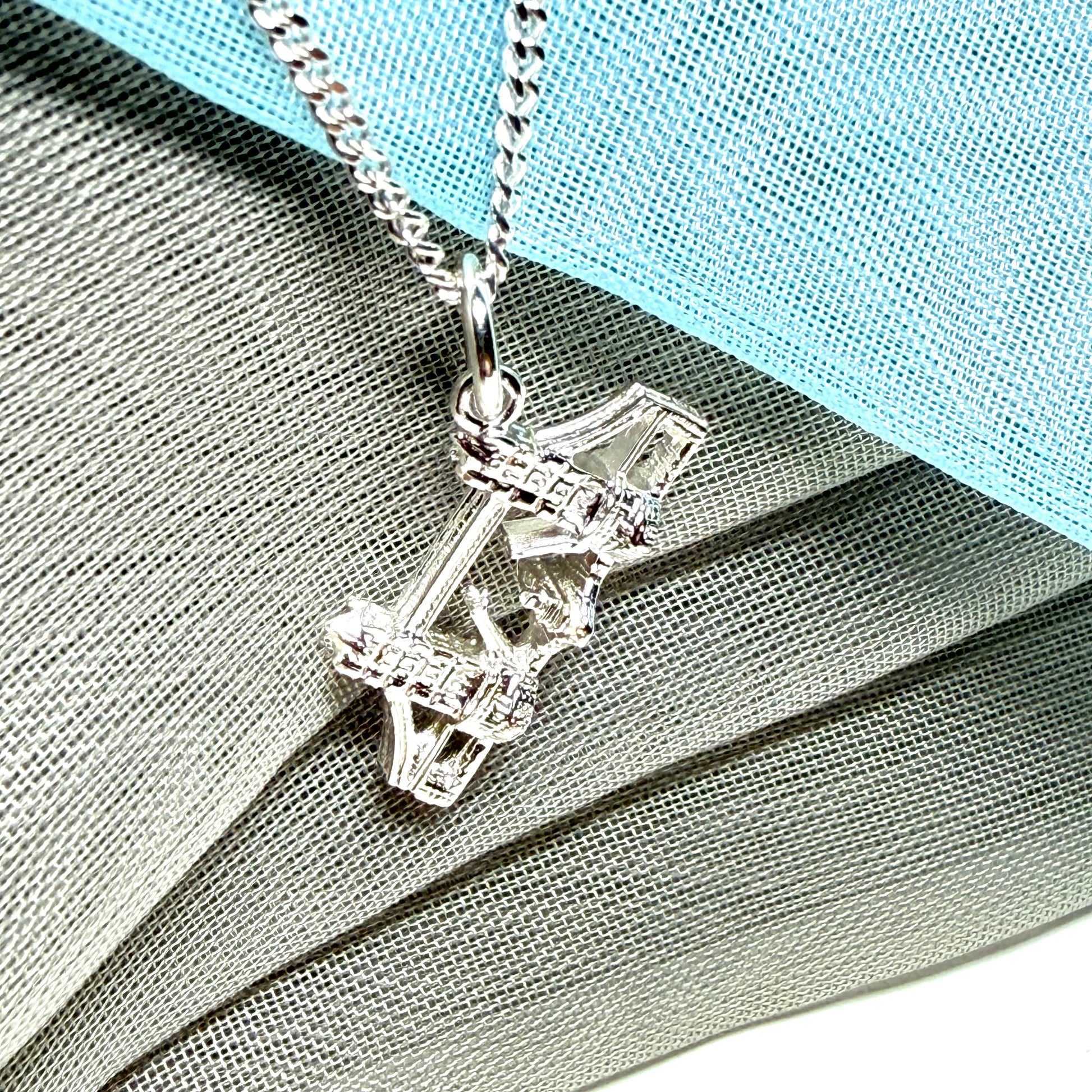 Tower Bridge London Necklace Sterling Silver Charm Pendant