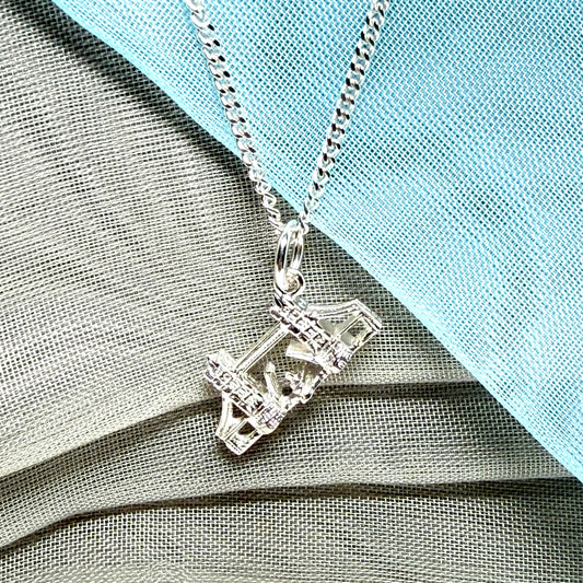 Tower Bridge London Necklace Sterling Silver Charm Pendant