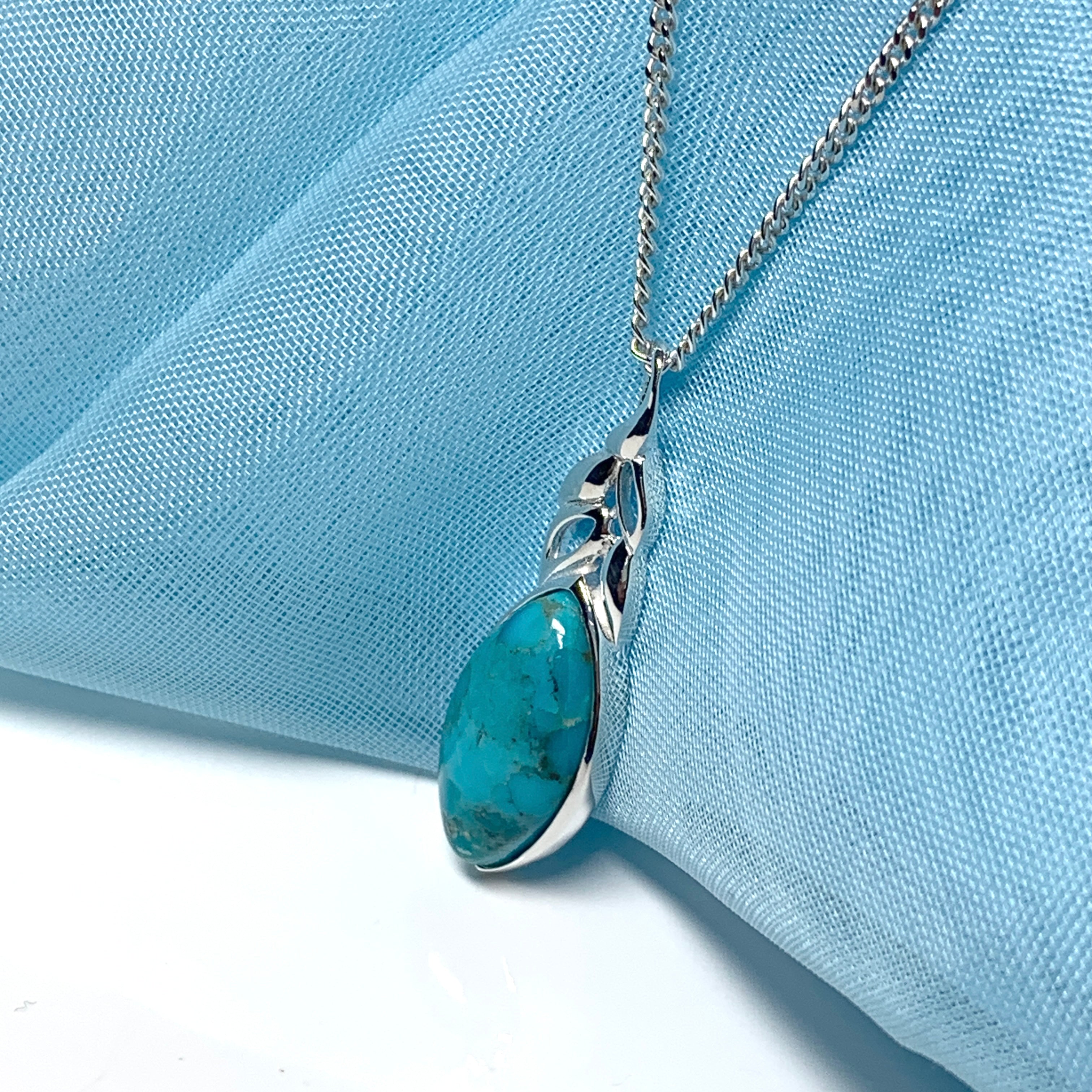 Sterling outlet Silver and Turquoise Necklace