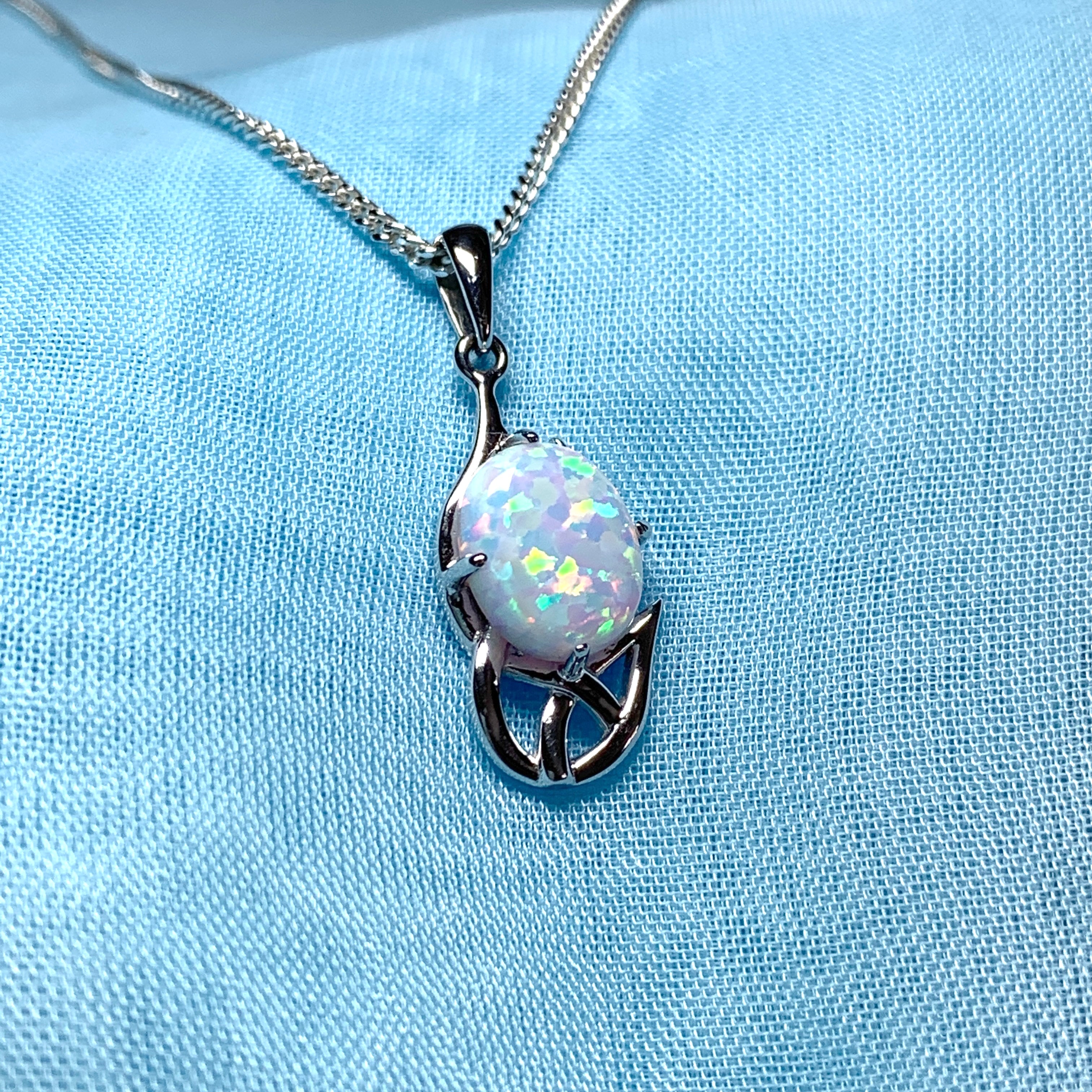 Cheap on sale opal necklace