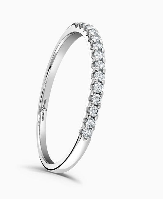 White gold eternity ring diamond claw setting 15 points