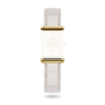 Antares White Patterned Iguana Blanc Antares Strap BRAC. 17048.19/P Michel Herbelin