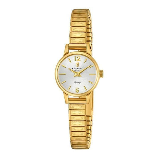 F20263/1 Festina Small Gold Plated Ladies Round Expanding Bracelet Watch