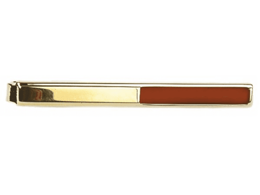 Goldstone gold plated tie bar clip slide