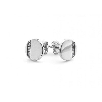 Hot Diamonds Sterling Silver Silhouette Circle Earrings DE445