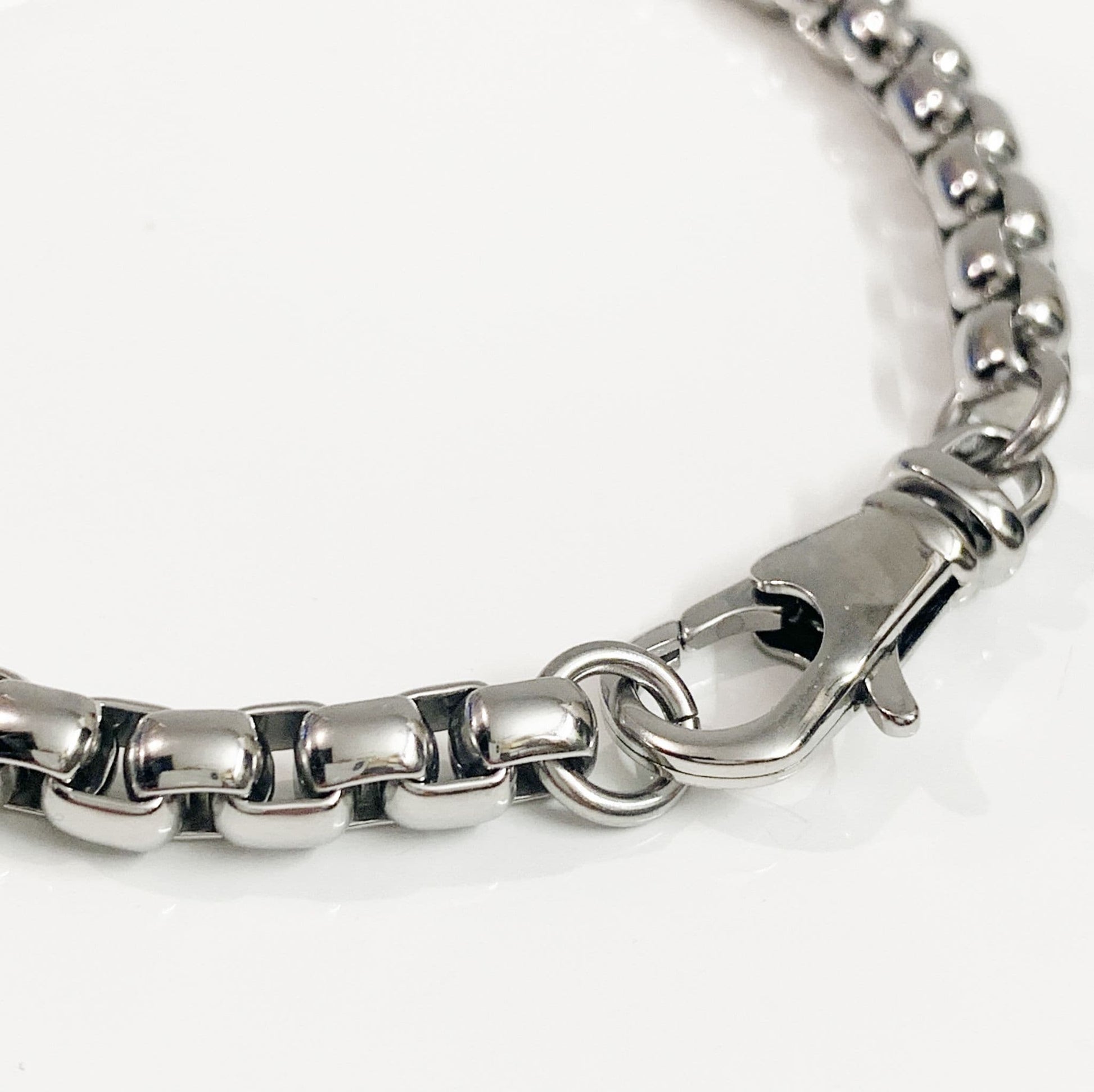 Men's oval belcher chain link solid 27g stainless steel heavyweight 9 inch bracelet