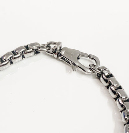 Men's oval belcher chain link solid 27g stainless steel heavyweight 9 inch bracelet