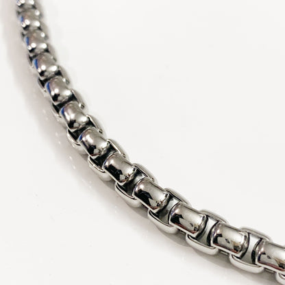 Men's oval belcher chain link solid 27g stainless steel heavyweight 9 inch bracelet