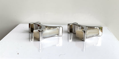 Mother of pearl rectangle cufflinks