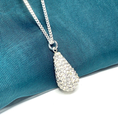 Not Tresor Paris White Teardrop Necklace Pendant