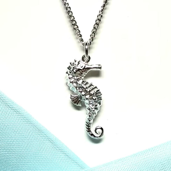 Seahorse Necklace Pendant Sterling Silver Including Chain