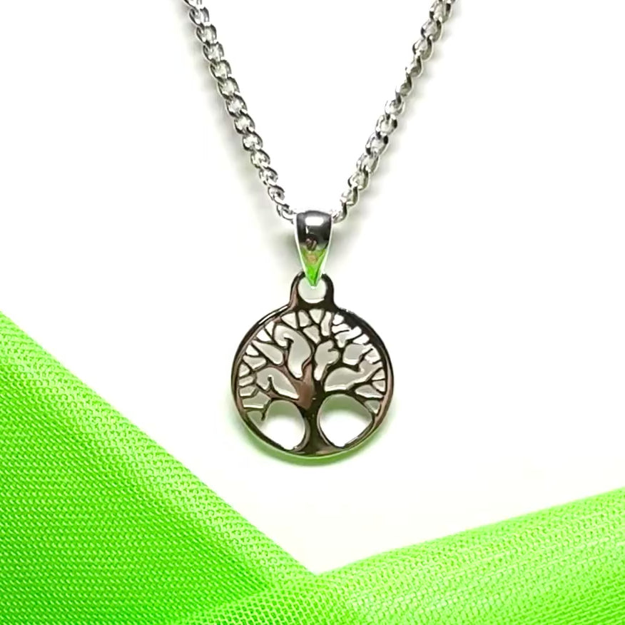 sterling silver necklace tree of life