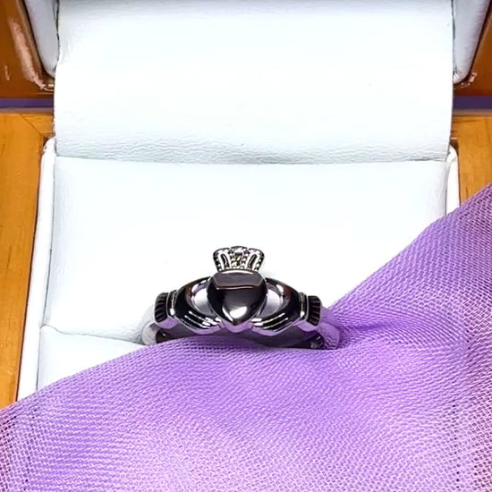 Claddagh ring sterling silver ladies