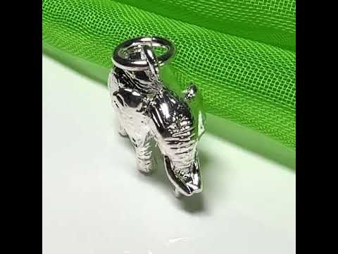 Elephant Charm Sterling Silver Charm