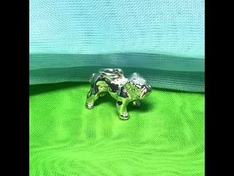 British bulldog charm solid sterling silver