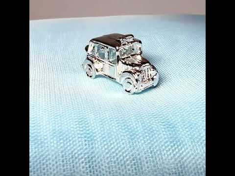 Sterling Silver London Taxi Solid Charm