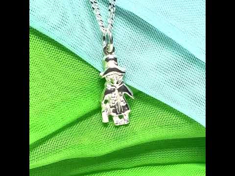 Bear With Suitcase Necklace Sterling Silver Pendant