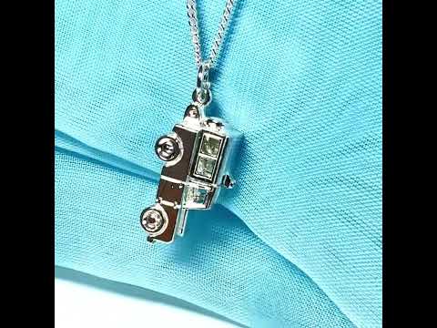 Men’s necklace Land Rover solid sterling silver with chain
