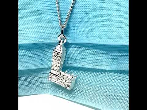 Men’s necklace Big Ben London solid sterling silver with a chain
