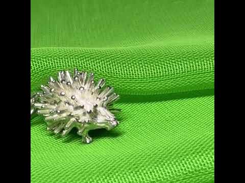 Hedgehog Charm Sterling Silver Charm