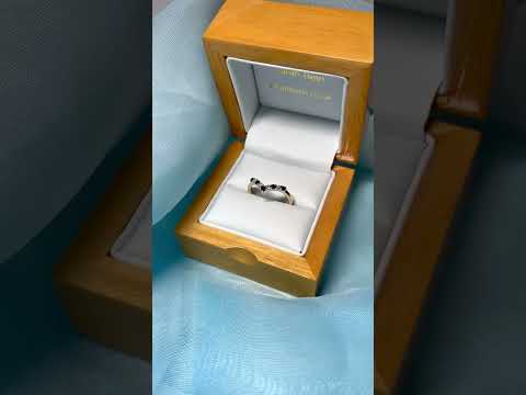 Yellow Gold Sapphire And Diamond Wishbone Ring