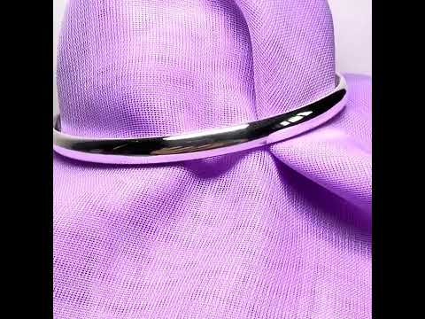 Rounded plain sterling silver polished bangle 5.5 mm