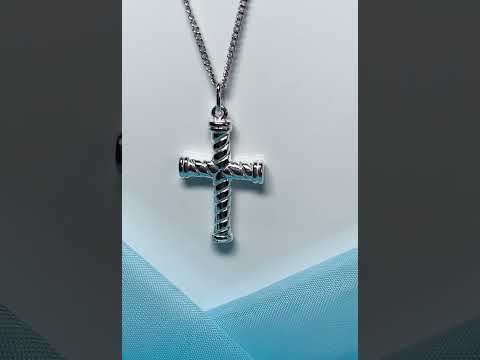 diamond cut patterned cross