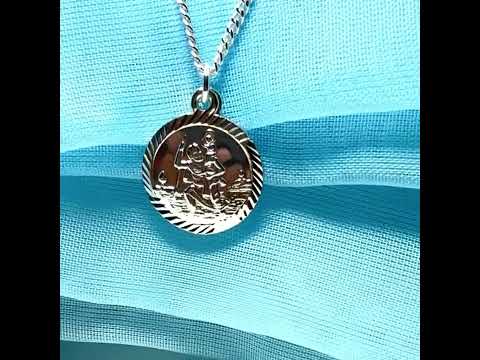 Silver St. Christopher Including Chain 16 mm