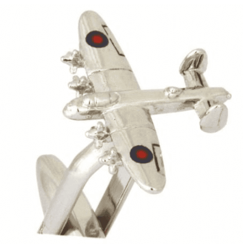 RAF lancaster bomber aircraft plane cufflinks silver plated