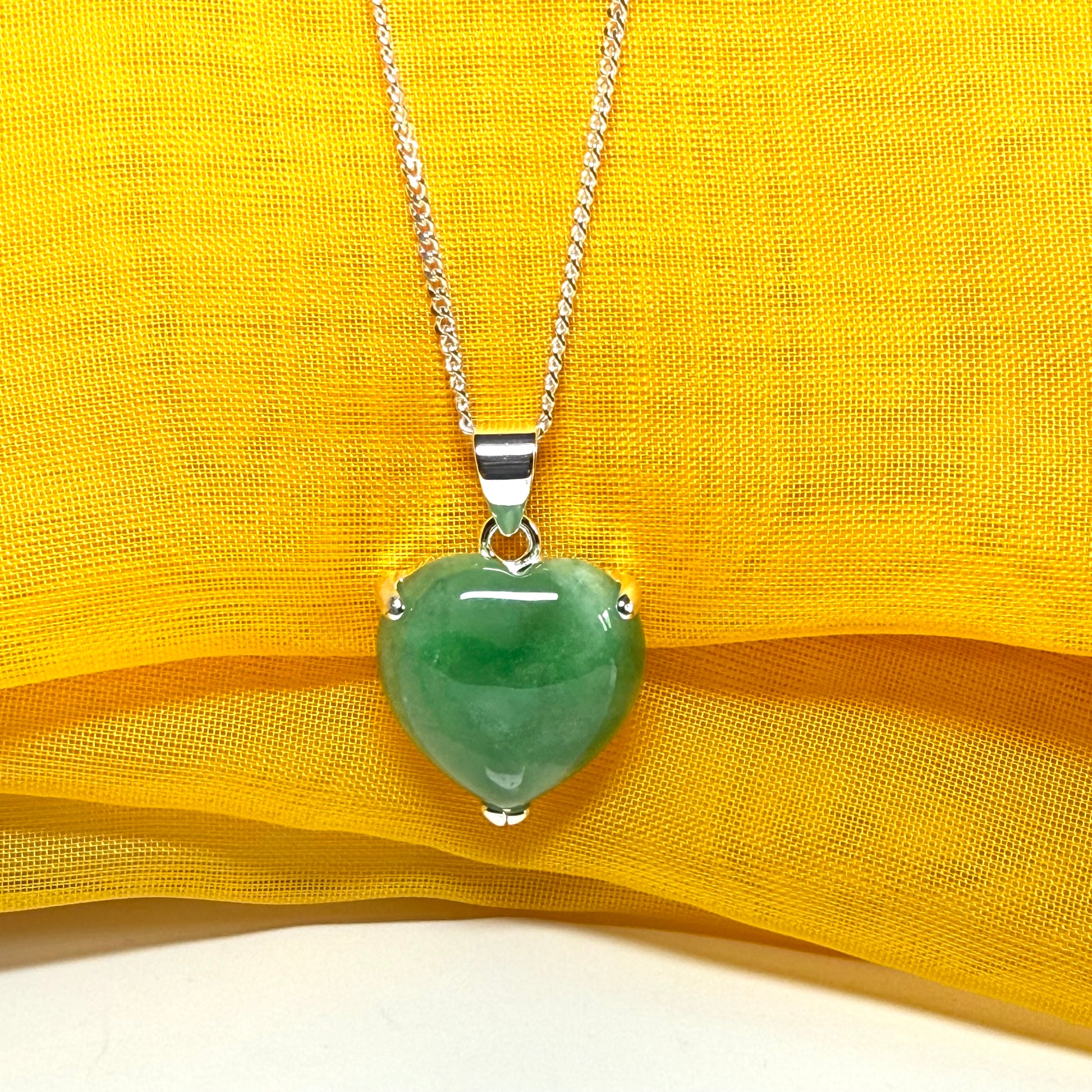 real green jade necklace