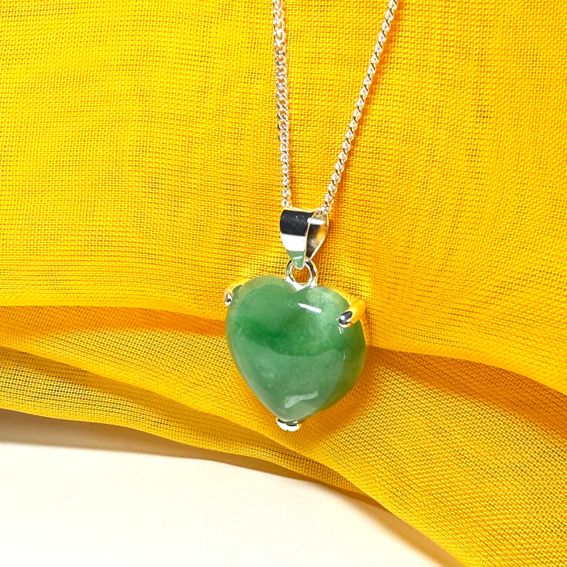 real green jade necklace