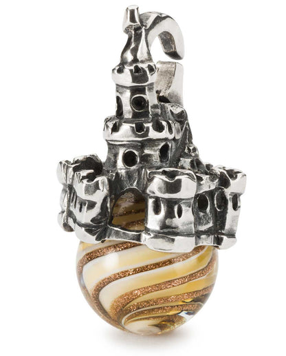 Sandcastle Pendant Trollbeads Glass And Sterling Silver TAGPE-00081