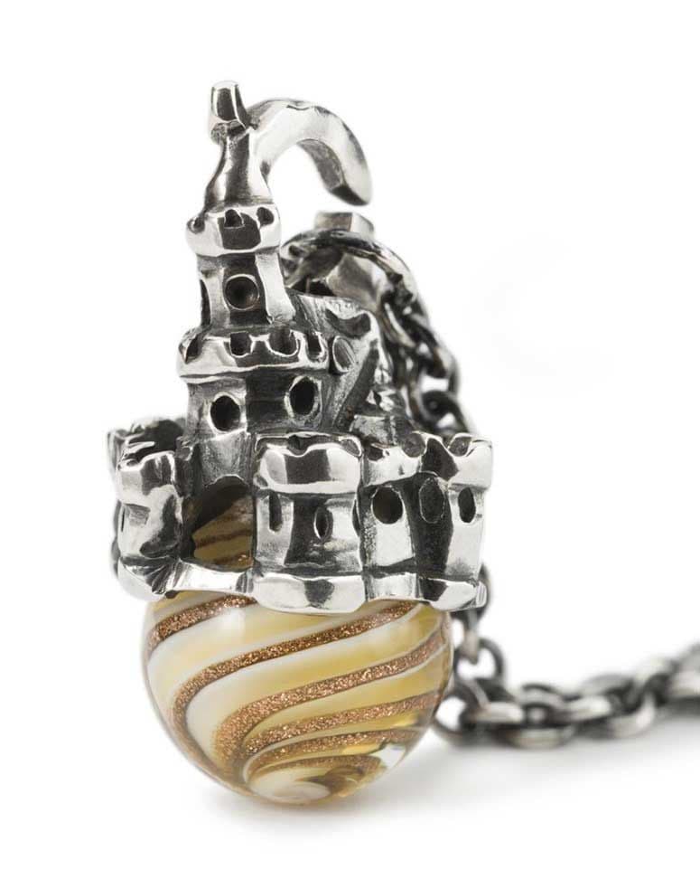 Sandcastle Pendant Trollbeads Glass And Sterling Silver TAGPE-00081