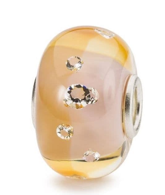 Shades Of Sparkle Peach Trollbeads Glass Bead Limited Edition TGLBE-00213